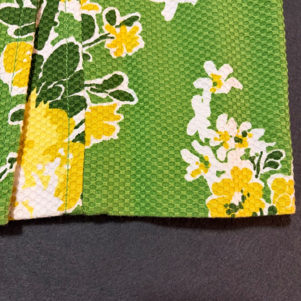 Talbots Floral Pencil Skirt Womens 12P Green Yellow Mod Pencil Core Fun Feminine - Picture 4 of 10
